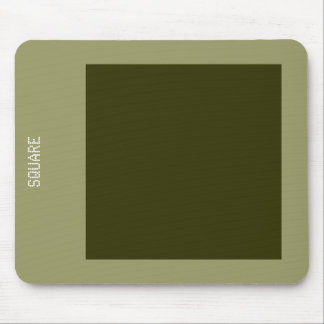 Square - Dk Olive en Khaki Muismat