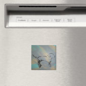 Square Dog Magnet Magneet (Insitu (Vaatwasser))