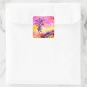 Square Dragon Sticker (Tas)