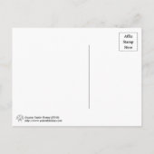 Square Easter Bunny Briefkaart (Achterkant)