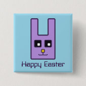 Square Easter Bunny Button (Voorkant)