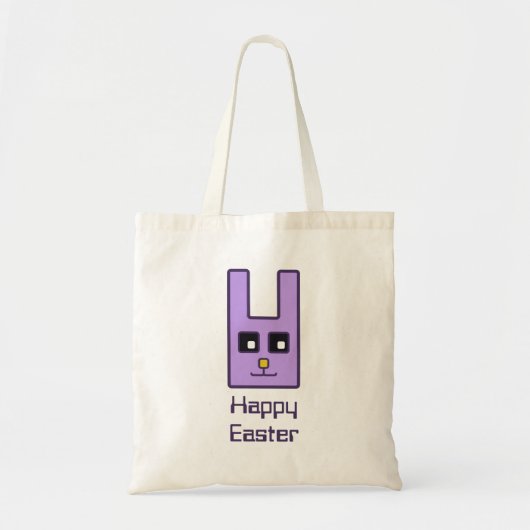 Square Easter Bunny Canvas tas (Voorkant)