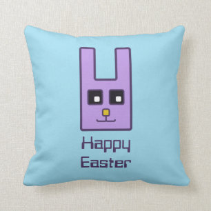 Square Easter Bunny Pillow Kussen