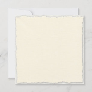 Square Faux Deckle Wedding Sjabloon Kaart