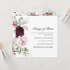 Square Floral Boho | Aankondigingen wijzigingsplan