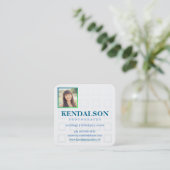 Square Fotografie Vierkante Visitekaartje (Staand voorkant)