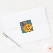 SQUARE HALLOWEEN STICKER  MOON (Envelop)