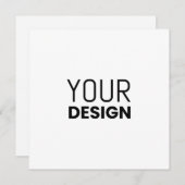 Square Holiday Kaart [Multi-Size & Shape] (Voorkant / Achterkant)