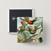 Square Hummingbird Button (Voorkant /achterkant)