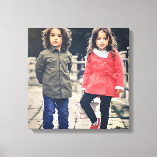 Square Instagrammed Foto op Canvas Wall Art