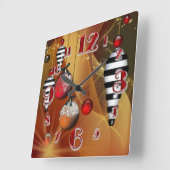 Square kerst Bauble-klok Vierkante Klok (Hoek)