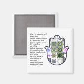 Square Khamsa Hand Magnet Renter Magneet (Voorkant / Achterkant)