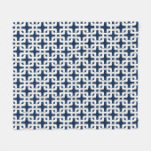 Square Knot Pattern Fleece Blanket Deken (Voorkant (Horizontaal))