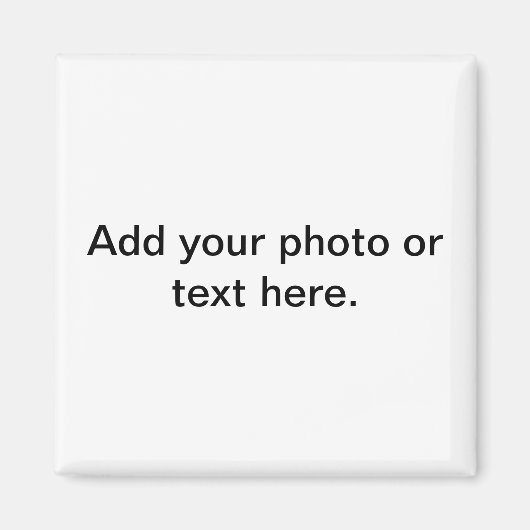 Square koelkast magnet magneet (Voorkant)