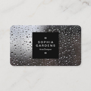 Square Label 01a - Regen op een venster