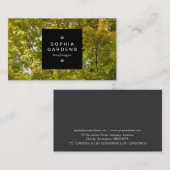 Square Label 01a - Trees in herfst (Voorkant / Achterkant)