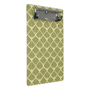 Square Leaf Pattern Gold Limoen Light Mini Klembord