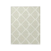 Square Leaf Pattern Gold Limoen Light Notitieblok (Gedraaid)