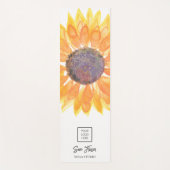 Square Logo Yoga Studio Sunflower Yogamat (Voorkant)