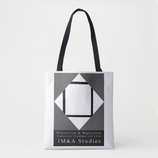 Square Lozenges Minimalism Replication Tas (Voorkant)