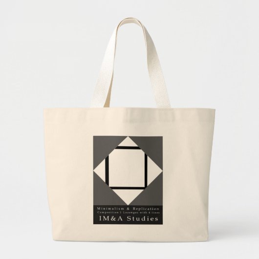 Square Lozenges minimalist Replication Jumbo Tas (Voorkant)