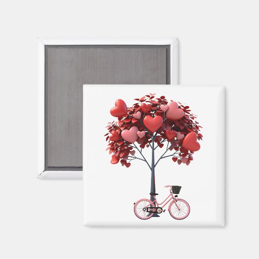 Square Magnet Romantic Magneet (Voorkant / Achterkant)