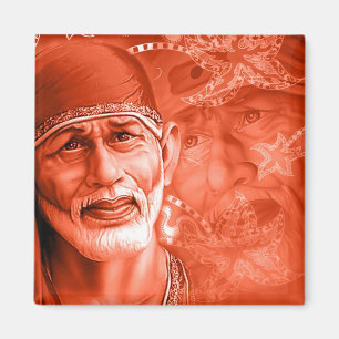 Square Magnet - Sai baba Magneet