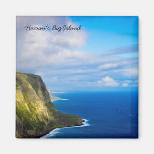 Square Magnet van Hawaï's Big Island Magneet