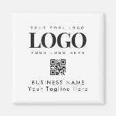 Square Magnet voeg de Van de Bedrijfs Douane Code  Magneet (Voorkant)