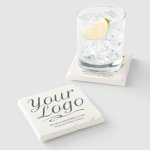 Square Marble Bar Onderzetter met Bedrijf Logo
