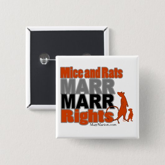 Square MARR Logo Button (Voorkant /achterkant)