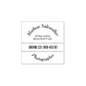 Square Mini-stempel Ideaal voor fotograaf Rubberstempel (Afrduk)