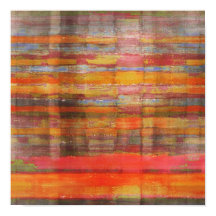 Square Modern Art Gobi Desert Poster Print