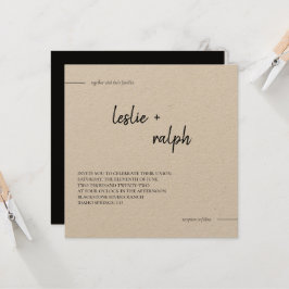 Square Modern Invitation Kaart