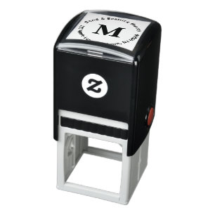 Square Monogram Stempel met Bovenste en onderste l
