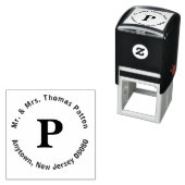 Square Monogram Stempel met Bovenste en onderste l (In situ)