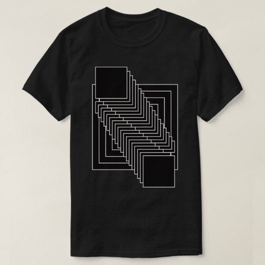 Square Morph op art design T-shirt (Design voorkant)