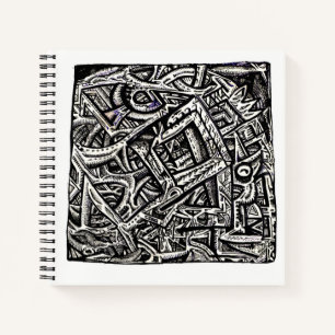 Square One, van Brian Benson, inkttekening Notitieboek
