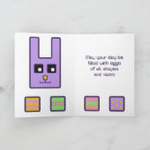 Square paashkaart feestdagen kaart (Binnen)