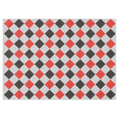 SQUARE Patroon - zwart rood wit + uw achtergrond Tafelkleed (Voorkant (Horizontaal))