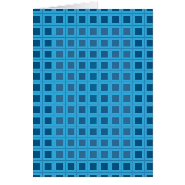 Square Pattern in Blue (Voorkant)