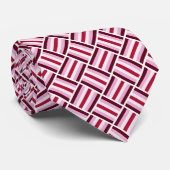 Square Pattern - Shades of Magenta Stropdas (Opgerold)