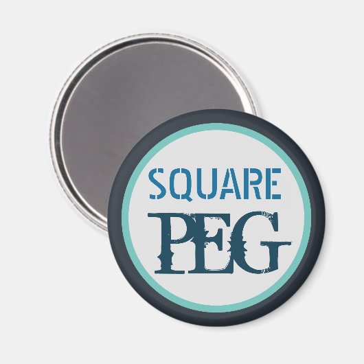 Square Peg Magneet (Voorkant / Achterkant)