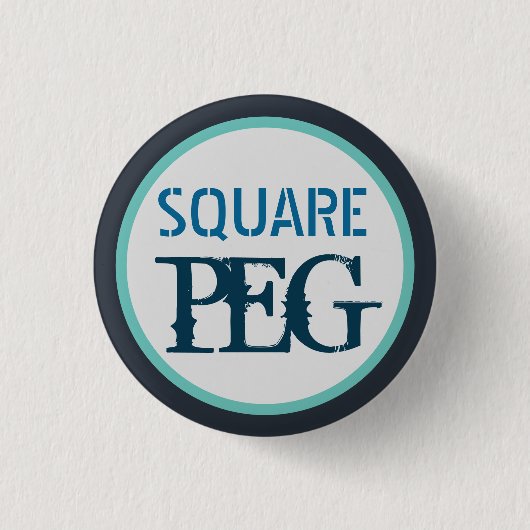 Square Peg Ronde Button 3,2 Cm (Voorkant)