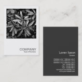 Square Photo 0132 - Rhododendron Leaves Visitekaartje (Voorkant / Achterkant)