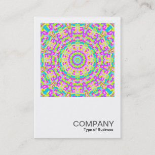 Square Photo 0268 - Colorful Kaleidoscope Visitekaartje