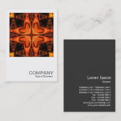 Square Photo 0287 - Oranje Kaleidoscoop 03 Visitekaartje (Voorkant / Achterkant)