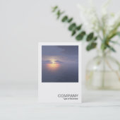 Square Photo 0585 - Sunrise/Sunset Visitekaartje (Staand voorkant)