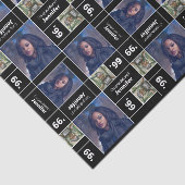 Square Photo Afstuderen Class Year Black Tissuepapier (Detail)