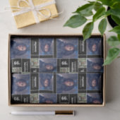 Square Photo Afstuderen Class Year Black Tissuepapier (Geschenk)